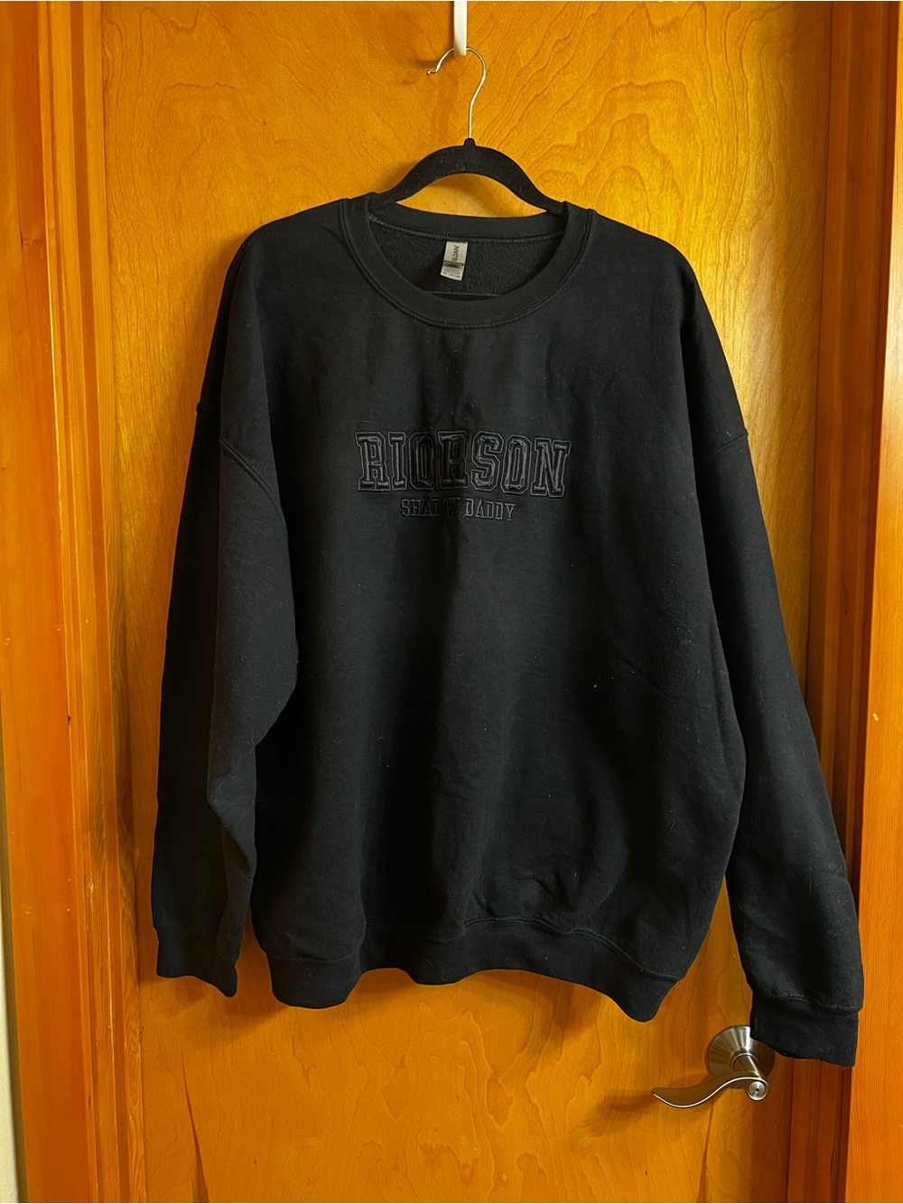 Embroidered Crewneck Sweatshirt - Fourth Wing “Riorson Shadow Daddy” - Unisex